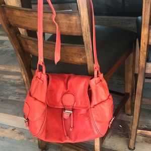 RED LEATHER CROSSBODY